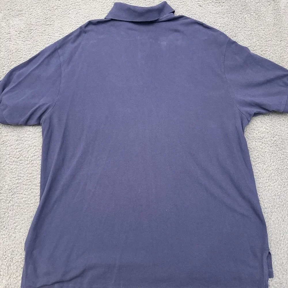 Vintage Polo Ralph Lauren Men's Polo Shirt 2XB Big Blue Golf‎ Stretch Preppy